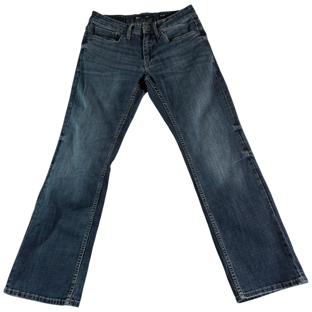 Buckle BKE Jake Jeans Mens 30x30 (29x28.5) Blue Denim Medium Wash Straight Leg